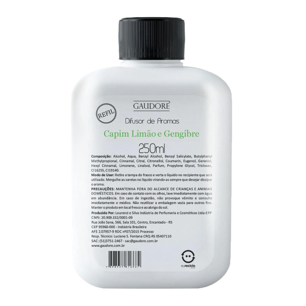 Refil de Difusor de Varetas 250ml - Gaudore
