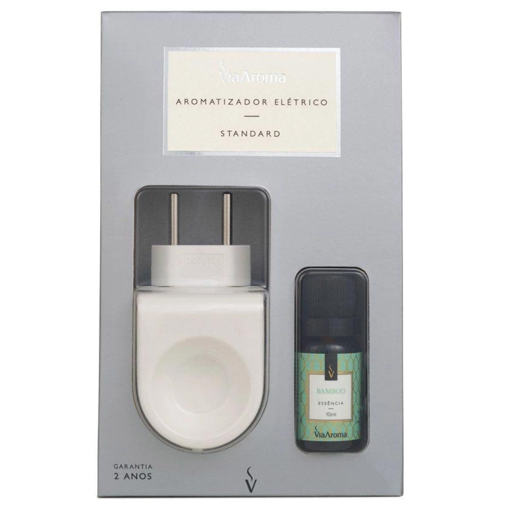 Aromatizador Difusor Elétrico Bivolt Standart com Essencia de Bamboo - Via Aroma