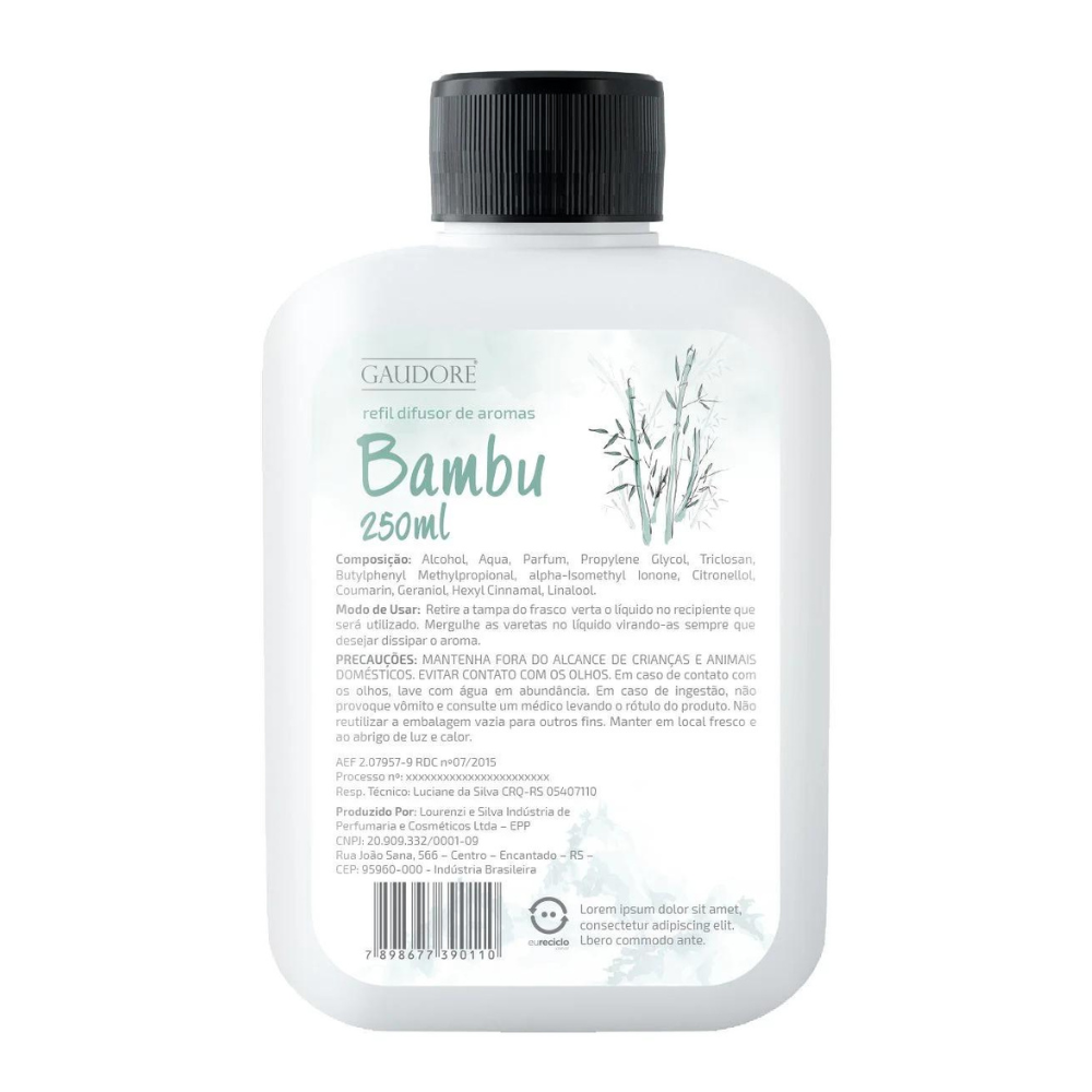 Refil de Difusor de Varetas 250ml - Gaudore