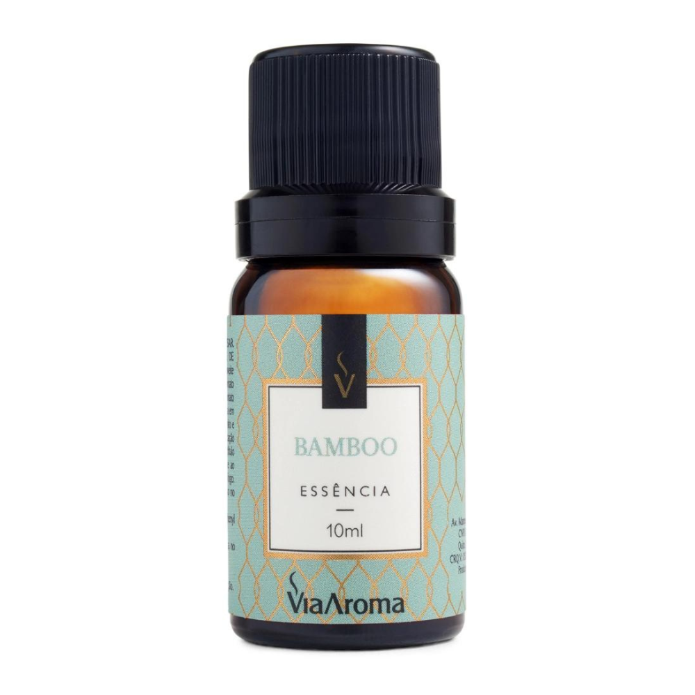 Aromatizador Difusor Elétrico Bivolt Standart Black com Essencia de Bamboo - Via Aroma
