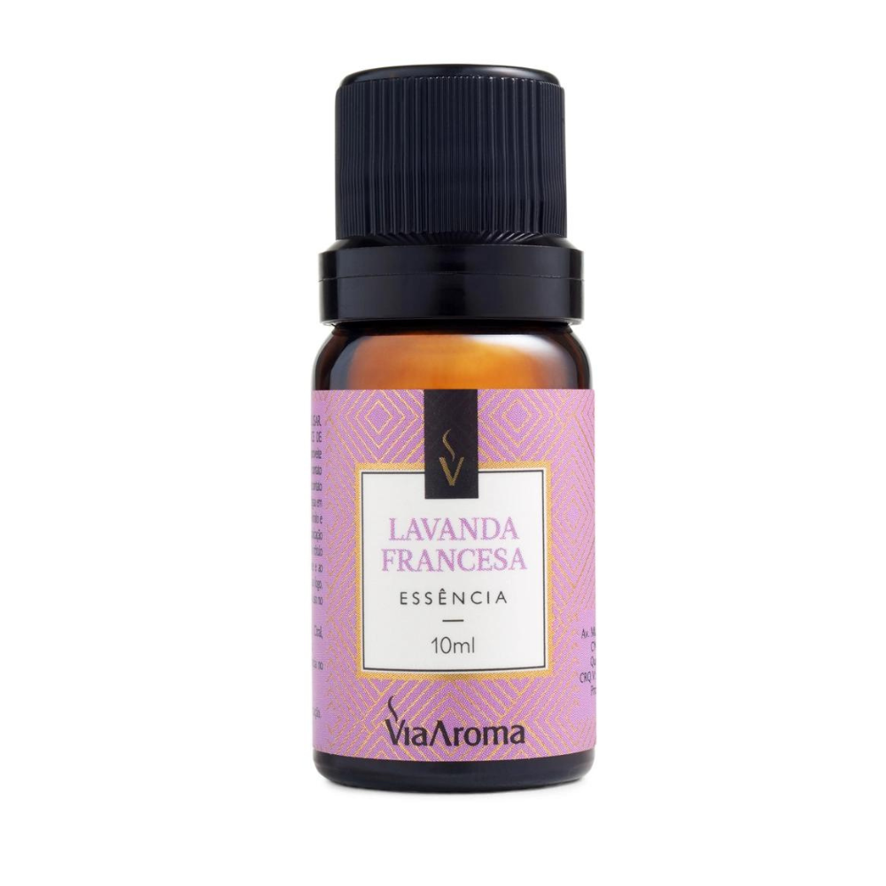 Aromatizador Difusor Elétrico Bivolt Standart Black com Essencia de Lavanda Francesa - Via Aroma