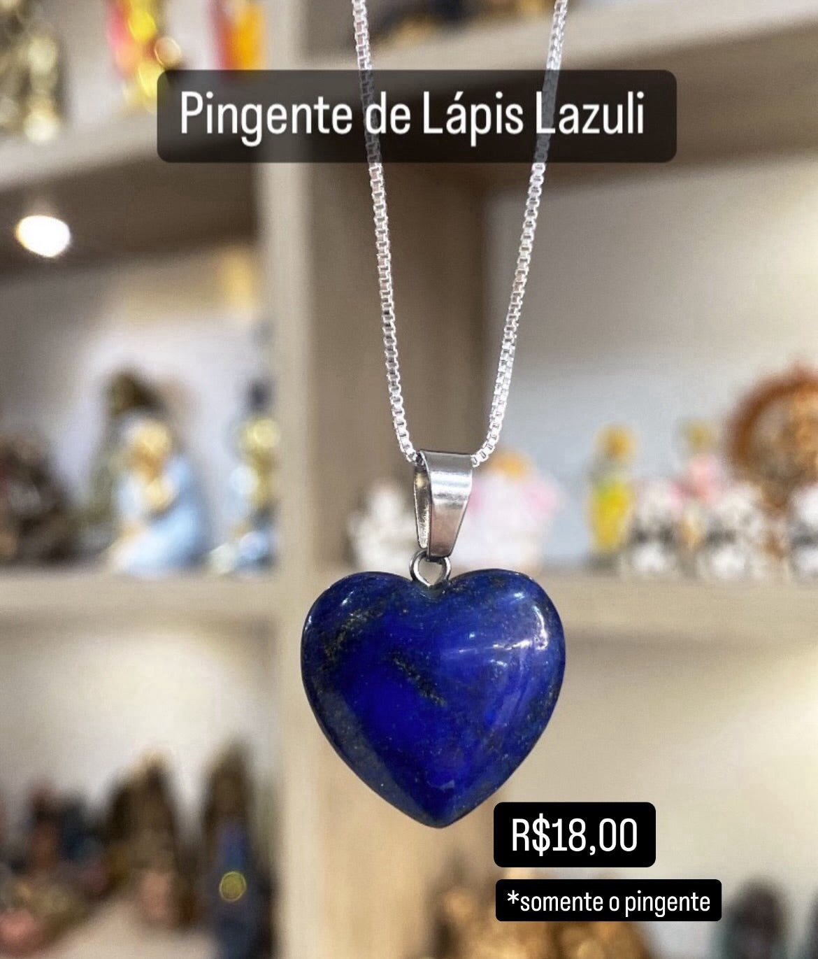 Pingente em Pedra Natural - Coração