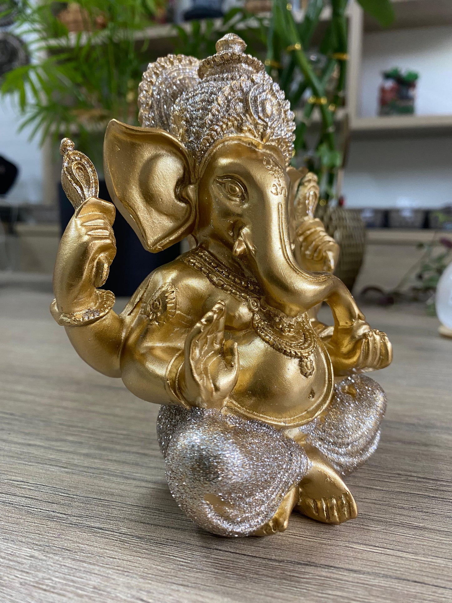 Ganesha Dourado Glitter - M