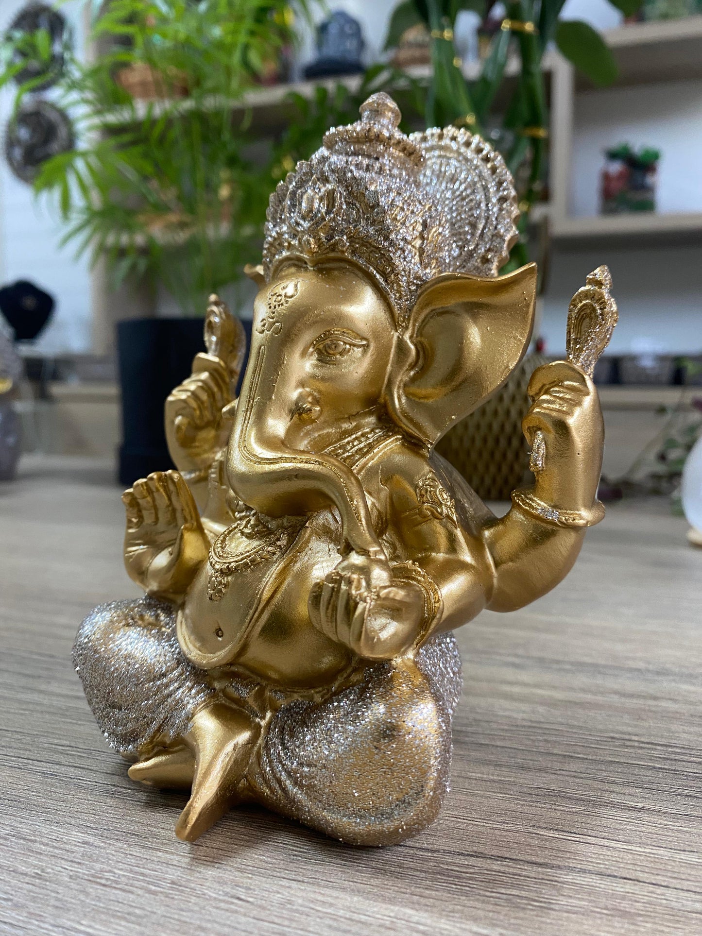 Ganesha Dourado Glitter - M