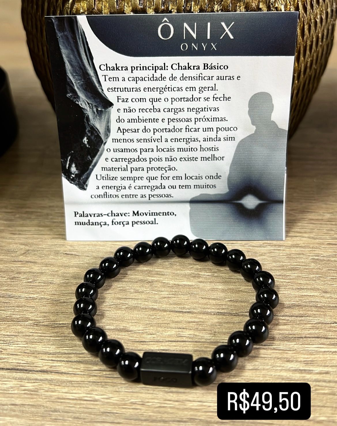 Pulseira Onix Negra