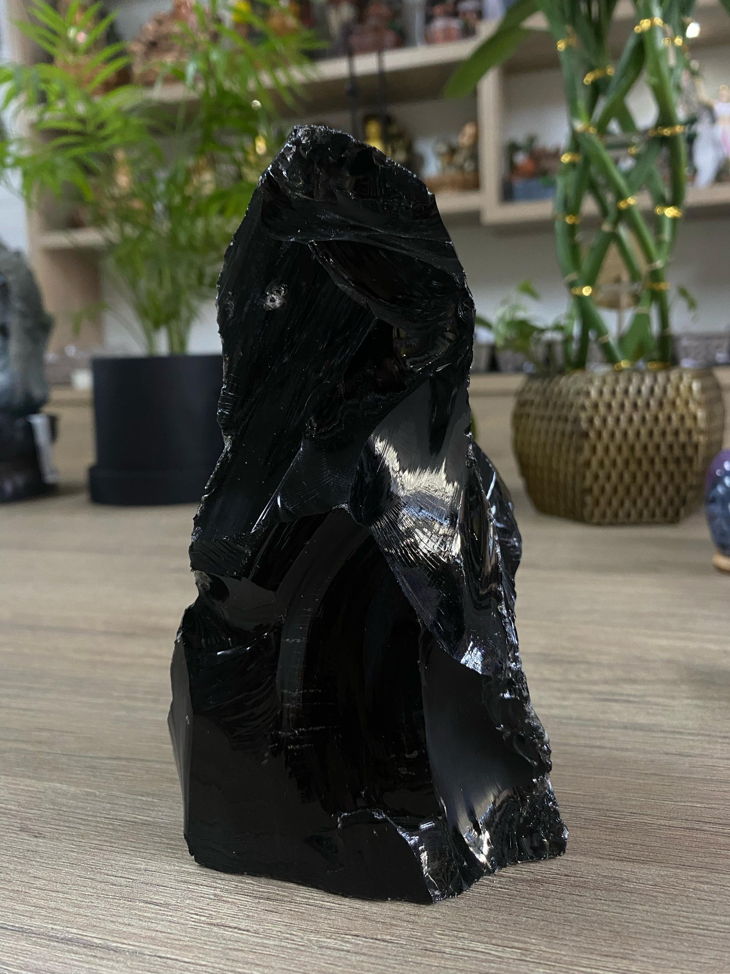 Pedra Bruta Obsidiana Preta - 1,44kg