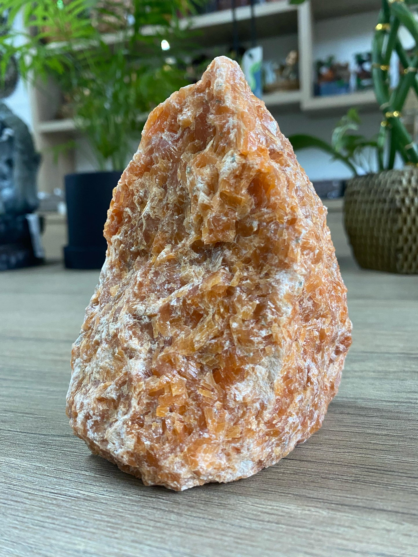 Pedra Bruta Calcita Laranja - 640g