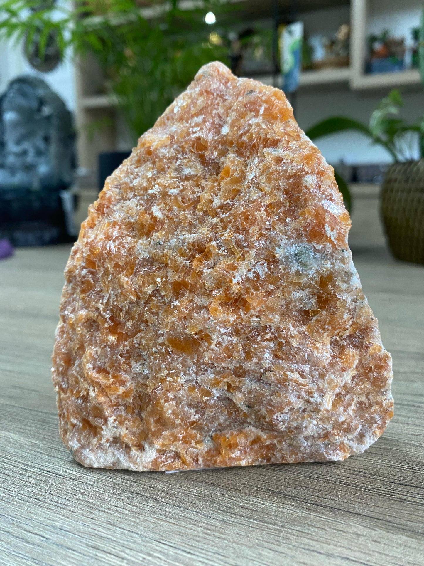 Pedra Bruta Calcita Laranja - 640g