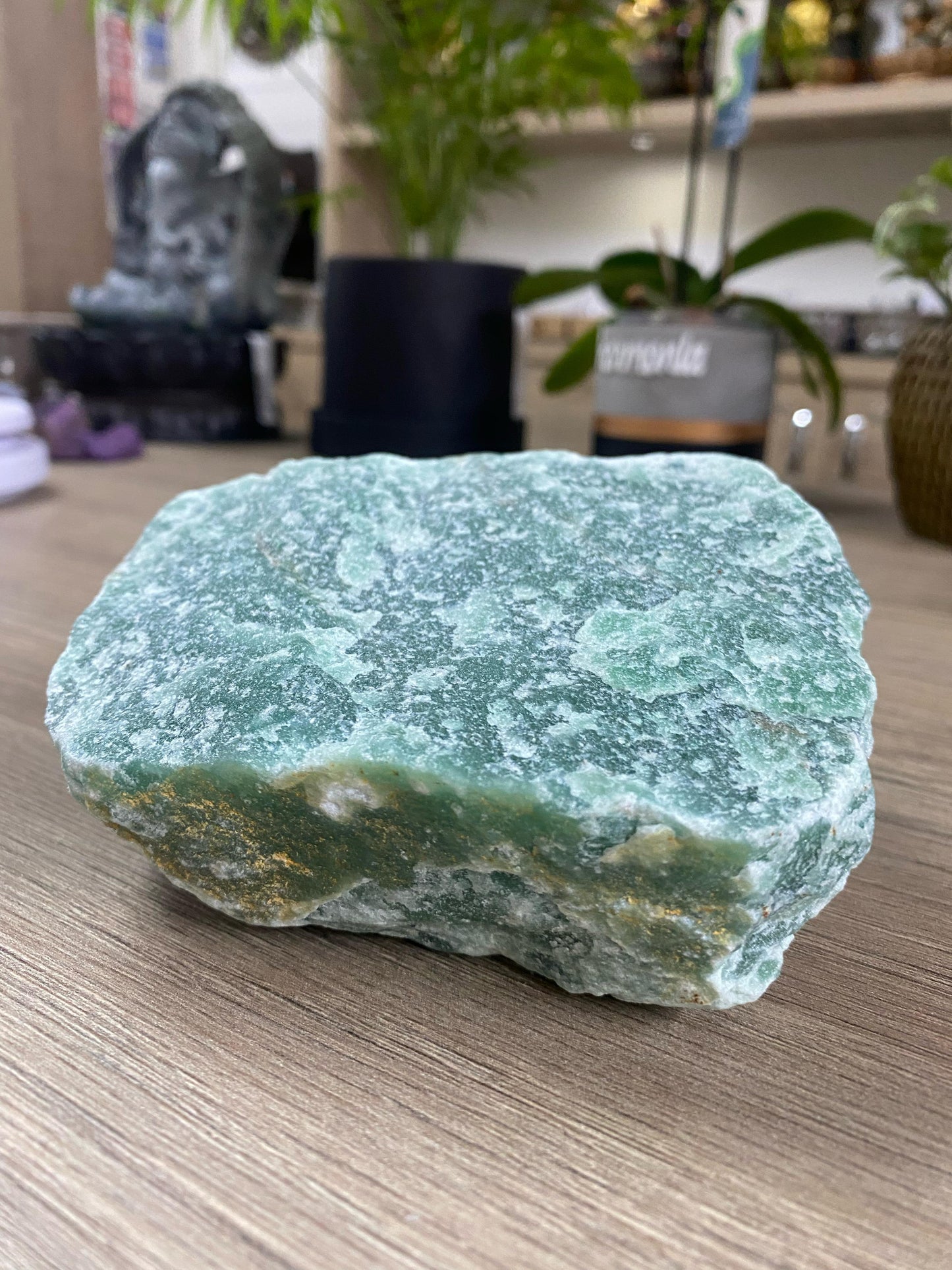 Pedra Bruta Quartzo Verde - 1,10kg