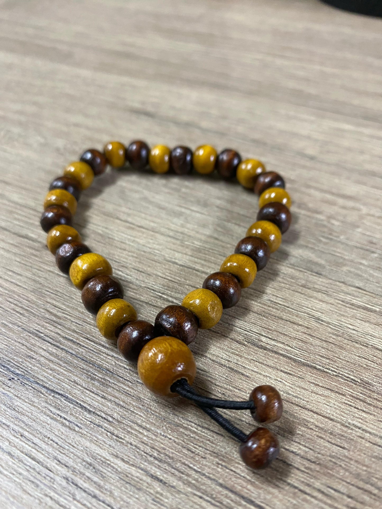 Pulseira Japamala em madeira