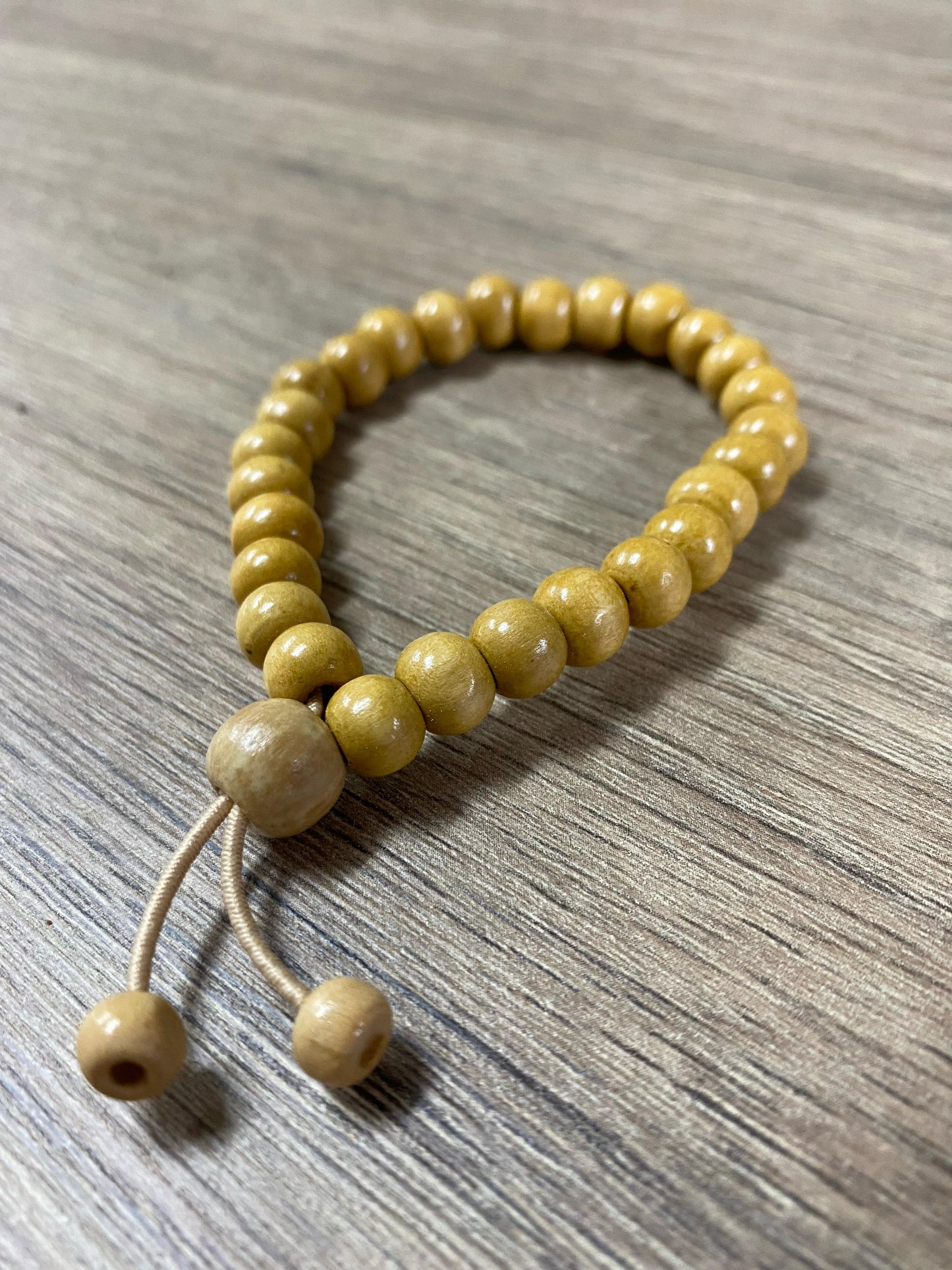 Pulseira Japamala em madeira