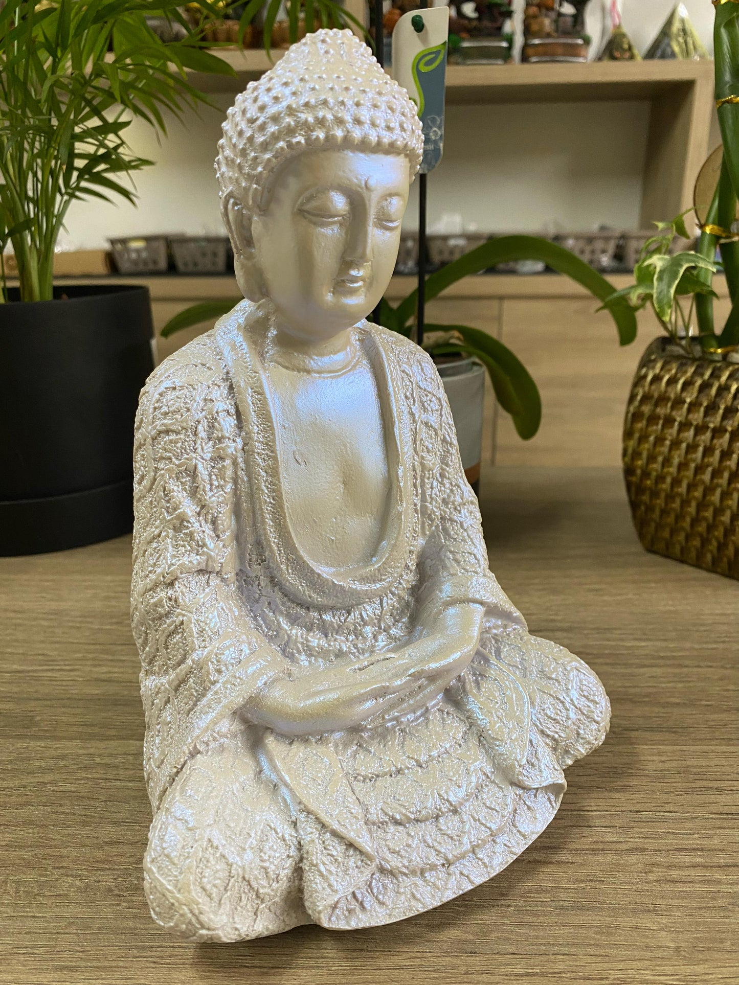 Buda Meditação - Branco