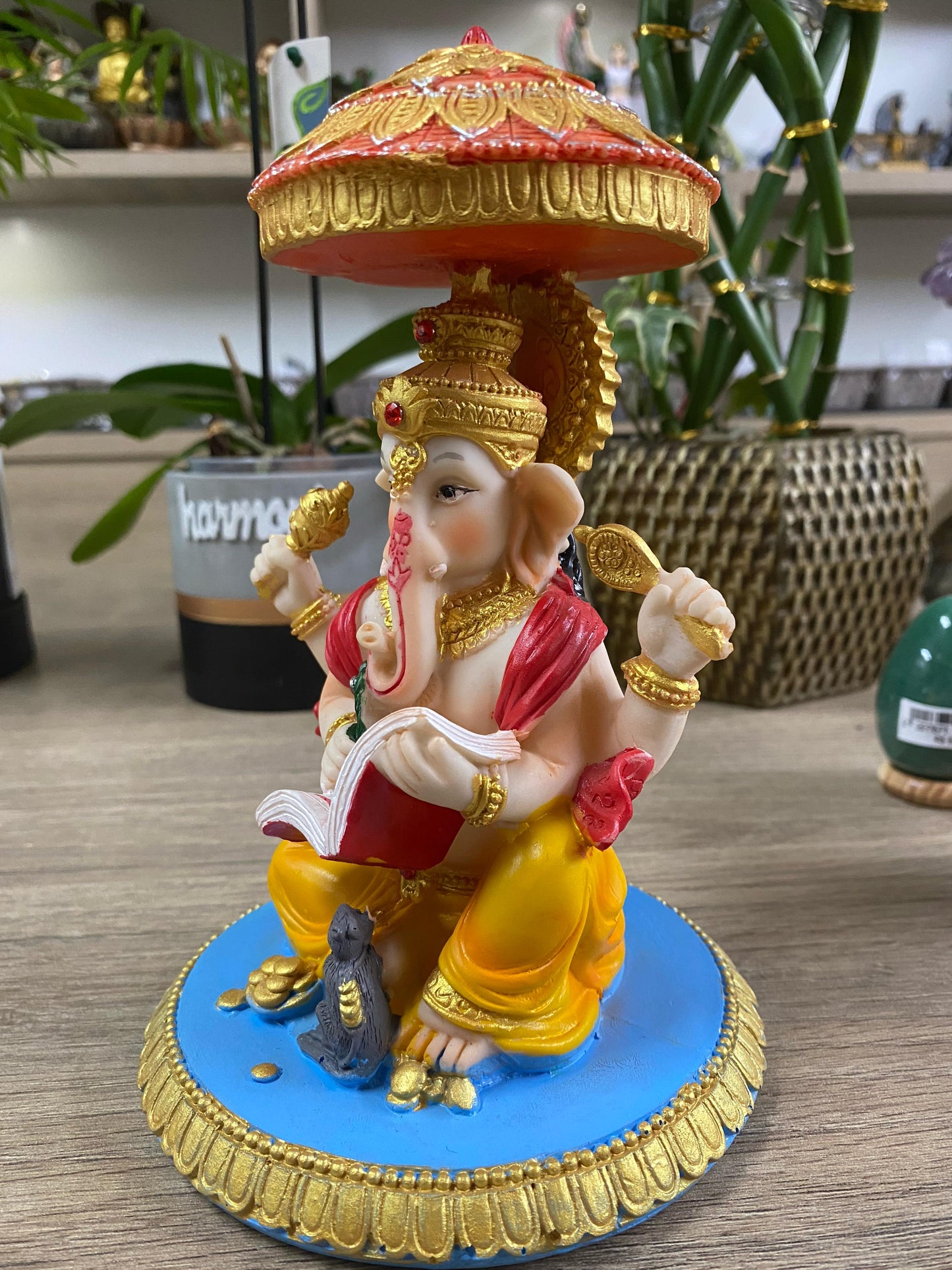 Ganesha Colorido Escrevendo