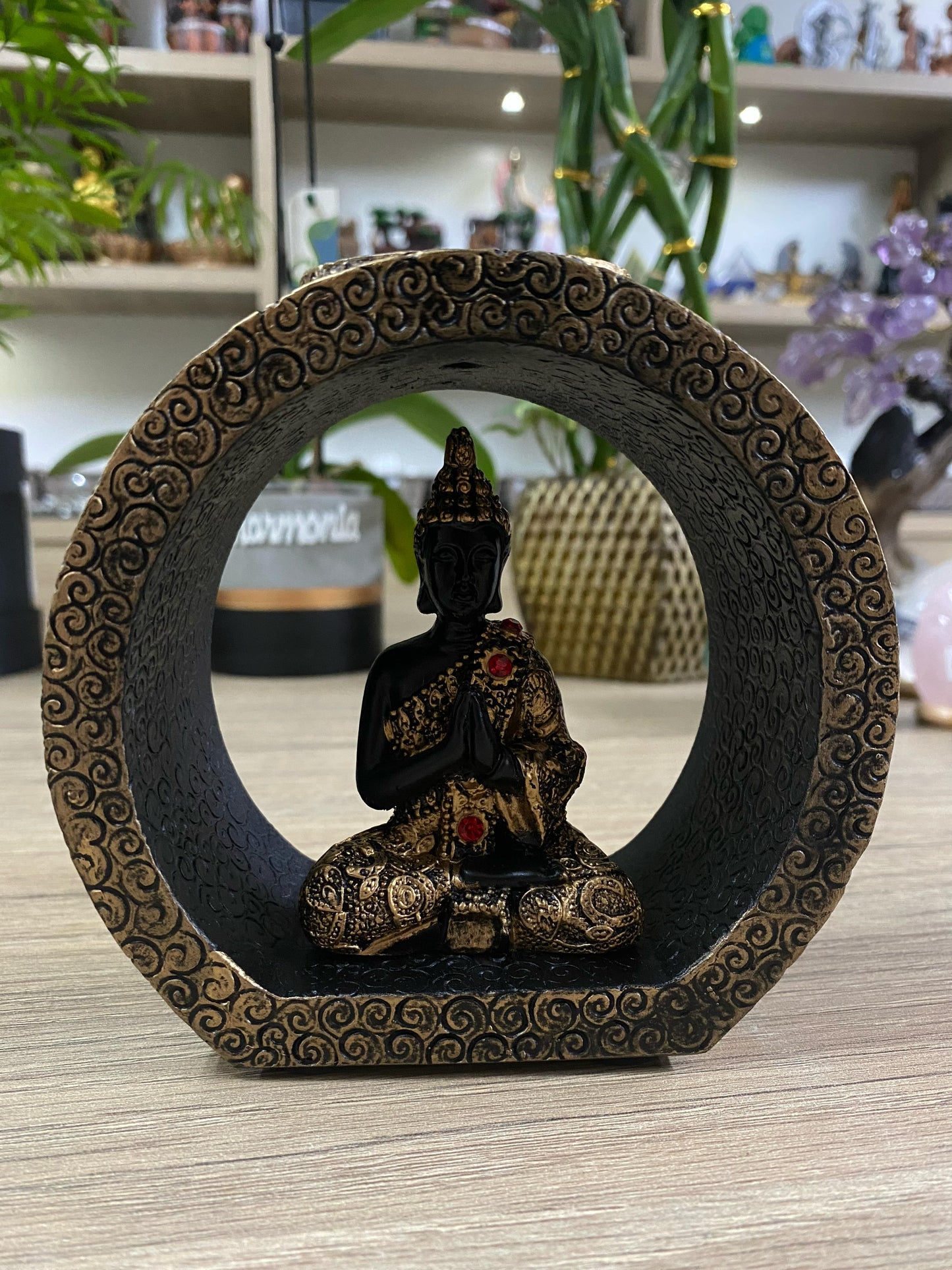 Incensário cascata Buda Meditando