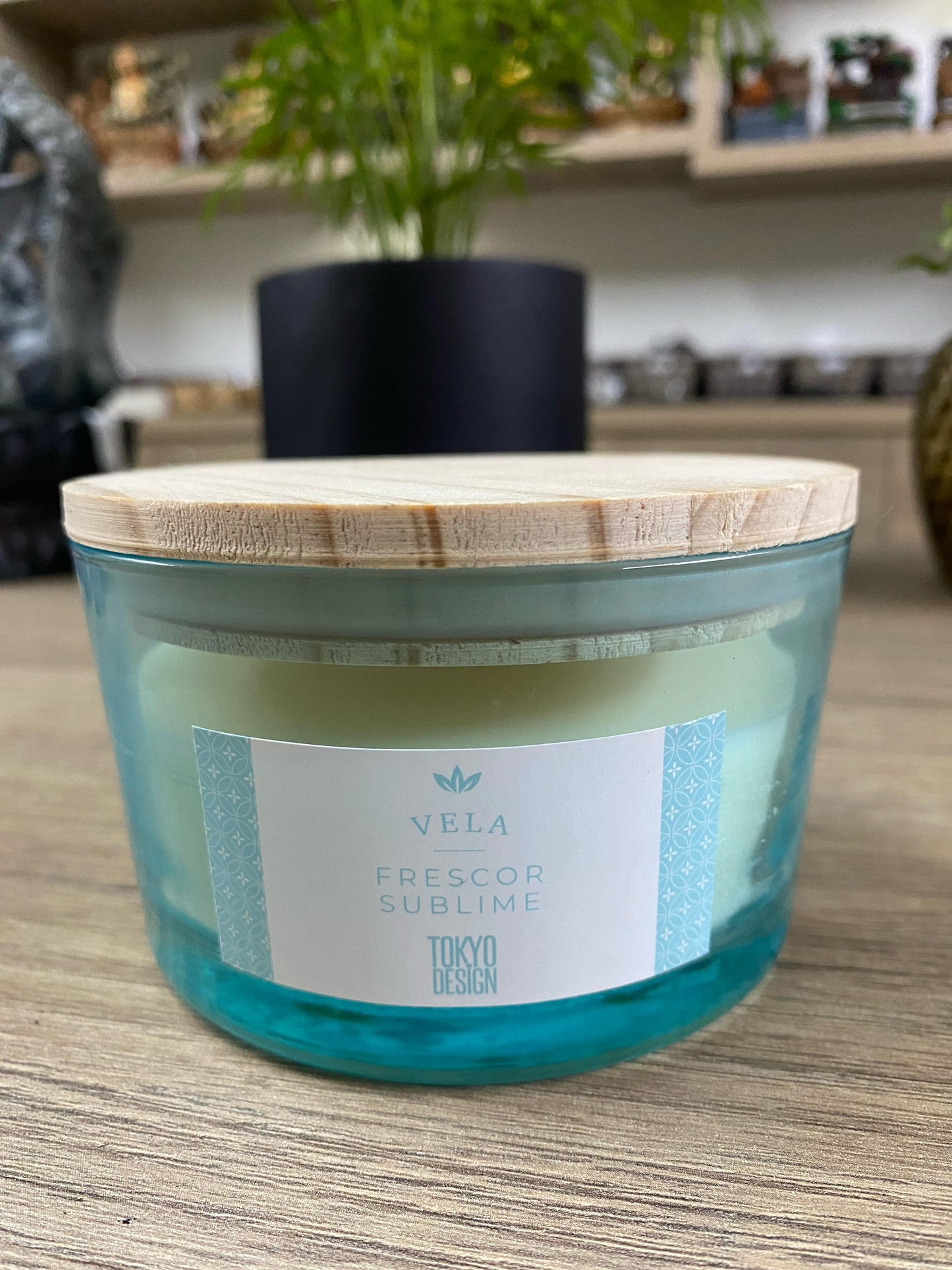 Velas Aromáticas 200g - Tampa de Bamboo
