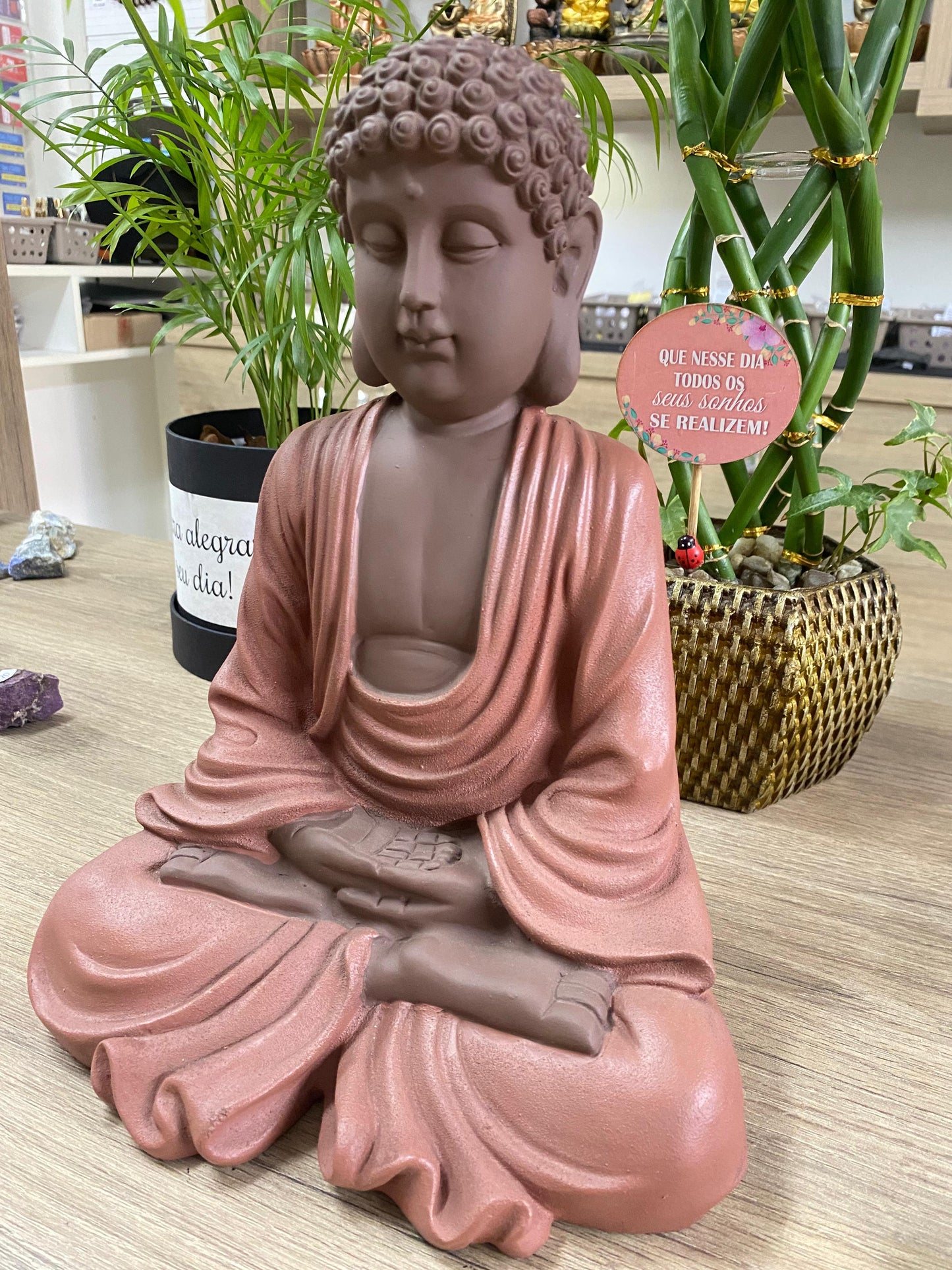 Buda Marrom Meditação - G