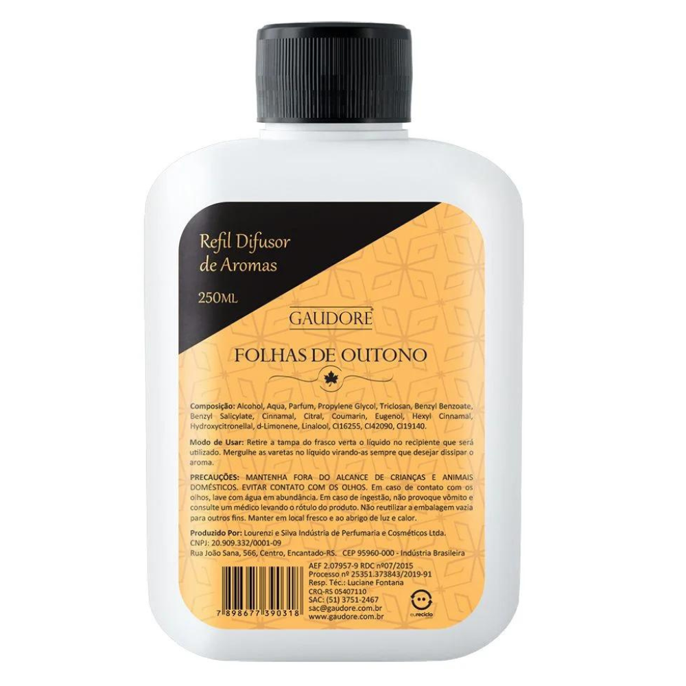 Refil de Difusor de Varetas 250ml - Gaudore
