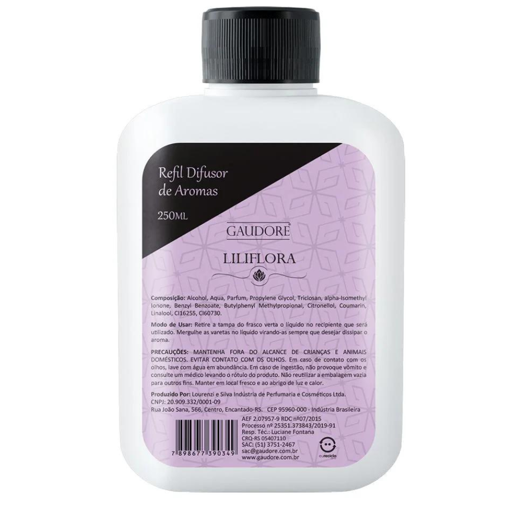 Refil de Difusor de Varetas 250ml - Gaudore