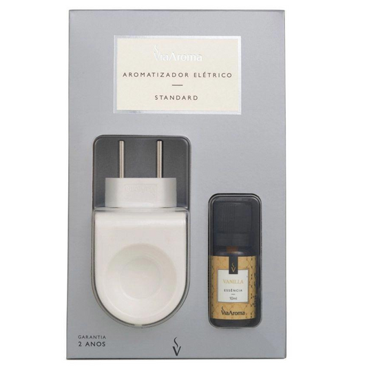 Aromatizador Difusor Elétrico Bivolt Standart com Essencia de Vanilla - Via Aroma
