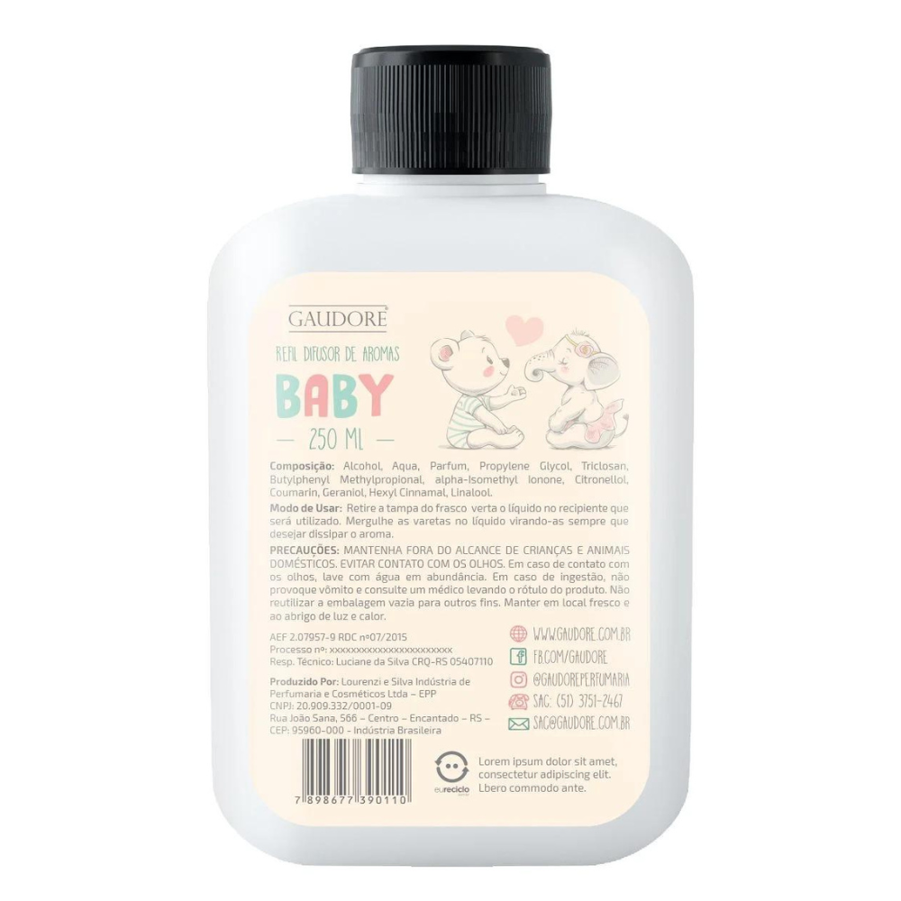 Refil de Difusor de Varetas 250ml - Gaudore
