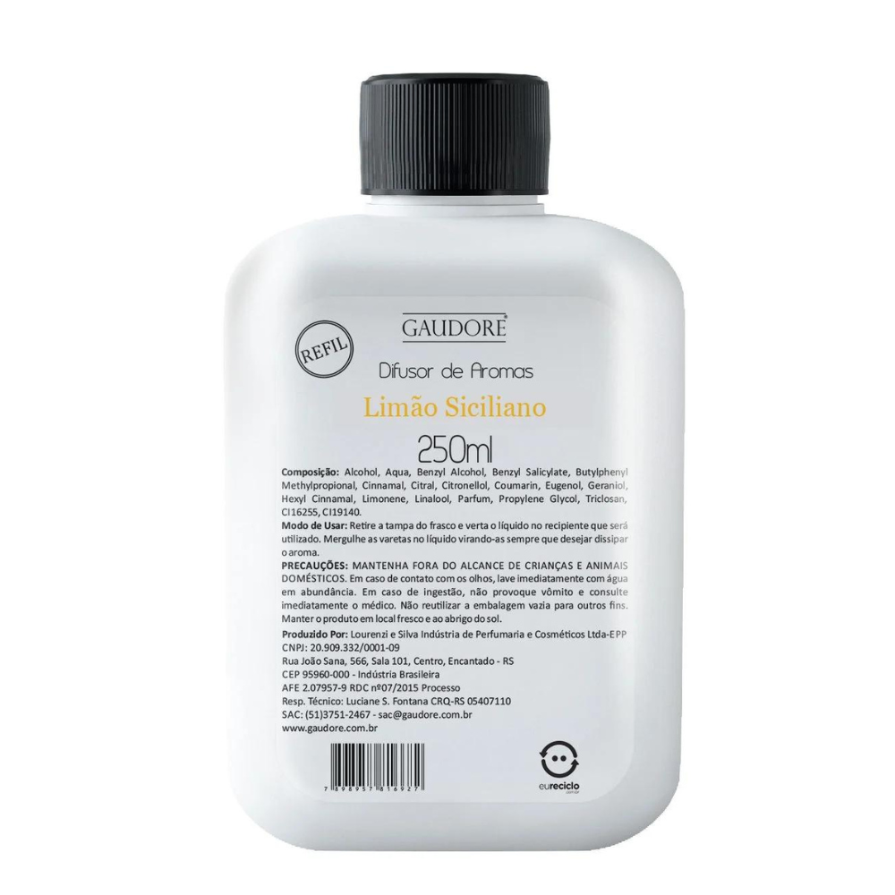Refil de Difusor de Varetas 250ml - Gaudore