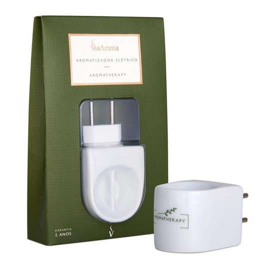 Aromatizador Difusor Elétrico Bivolt Porcelana Aromatherapy - Via Aroma