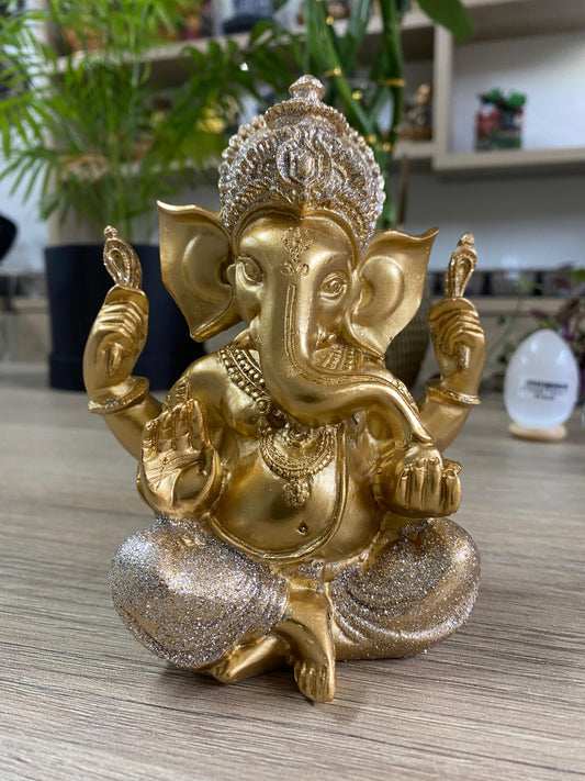 Ganesha Dourado Glitter - M