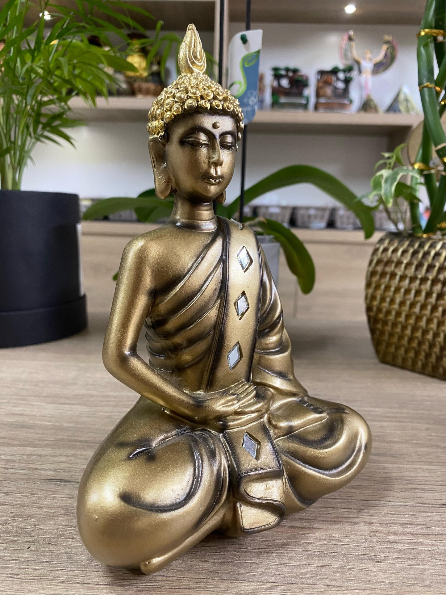 Buda Meditação - Dourado