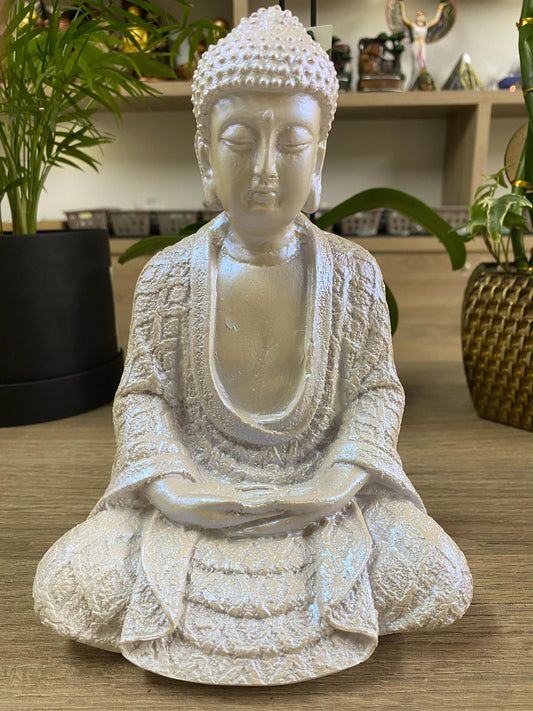 Buda Meditação - Branco