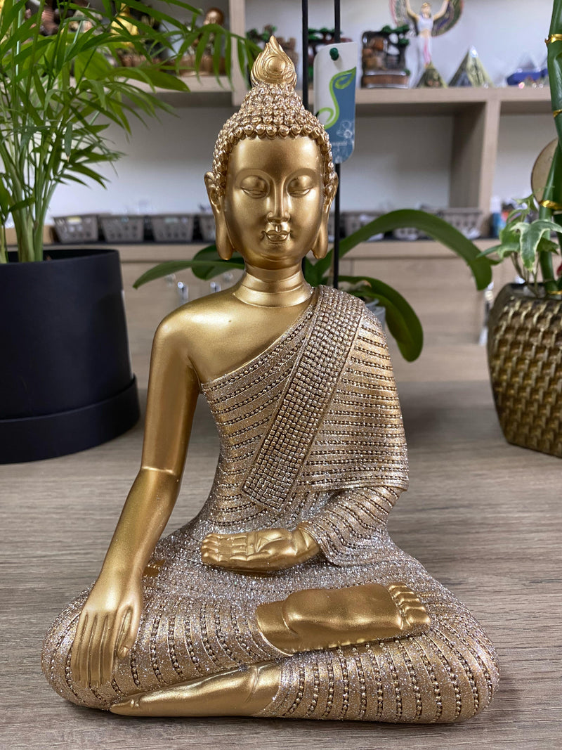 Buda Dourado com Brilho - M