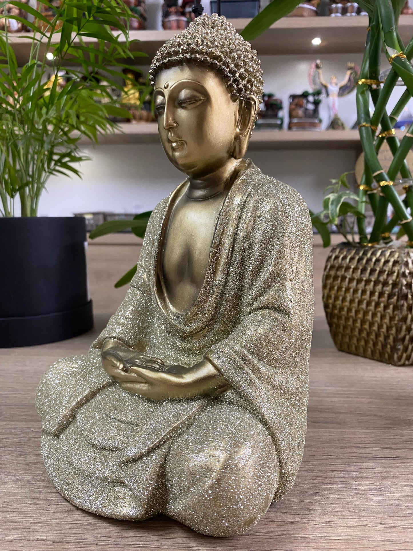 Buda Dourado com Brilho - G