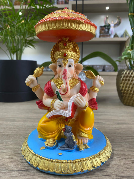 Ganesha Colorido Escrevendo