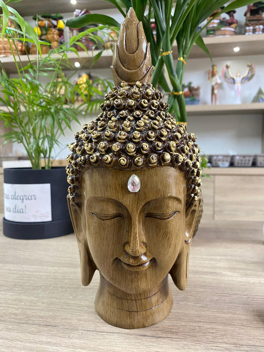 Cabeça de Buda em Resina