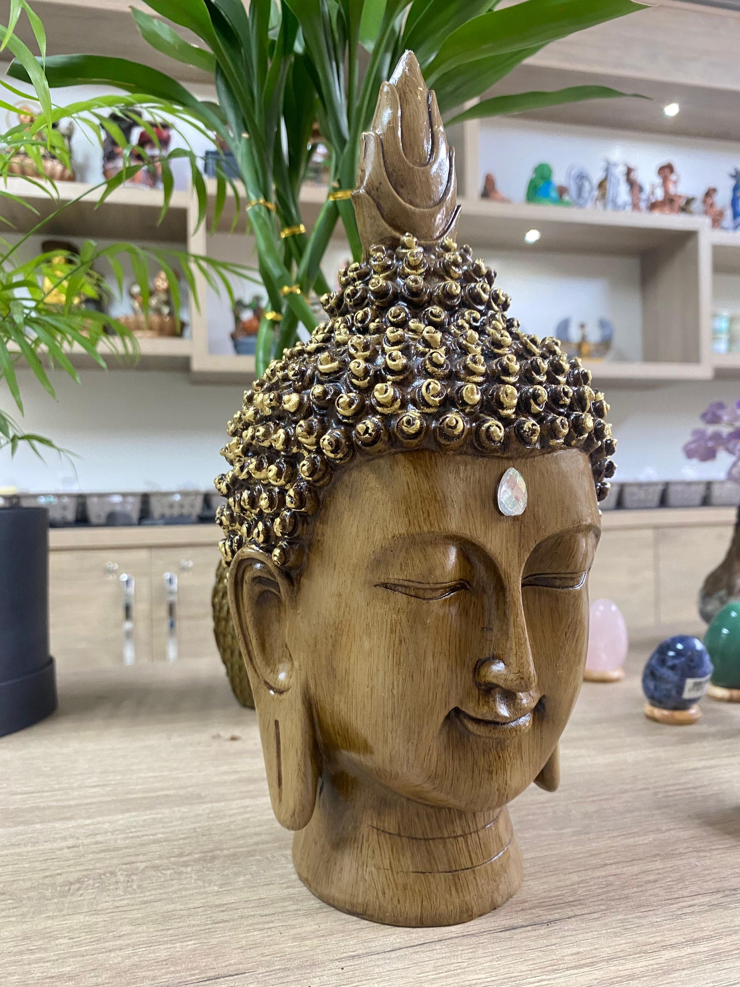 Cabeça de Buda em Resina