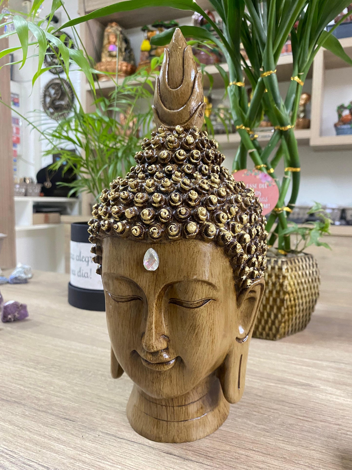 Cabeça de Buda em Resina