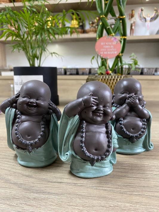 Trio de Budas Colors M - Verde