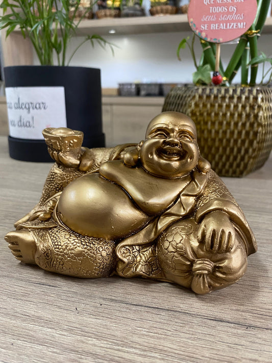 Buda da Fortuna Dourado