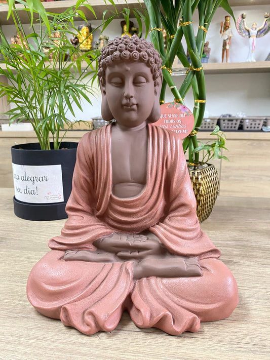 Buda Marrom Meditação - G