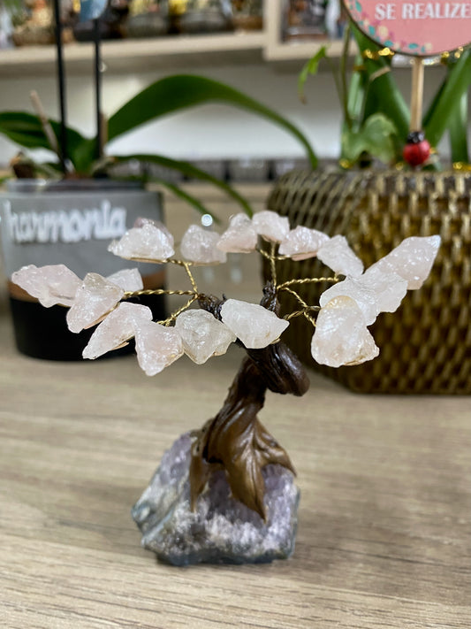 Árvore PP - Quartzo Rosa Rolada